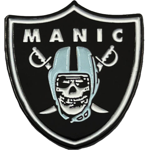 Manic Hispanic "Shield" Enamel Pin