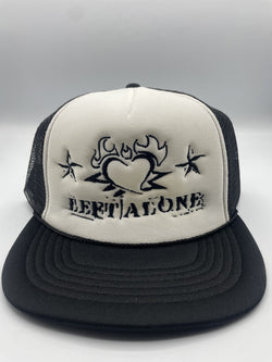 Left Alone "Heart Logo" Embroidered Trucker Hat